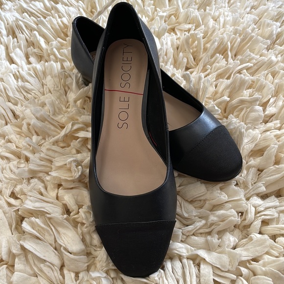 Sole Society Shoes - Sole society cap toe flats